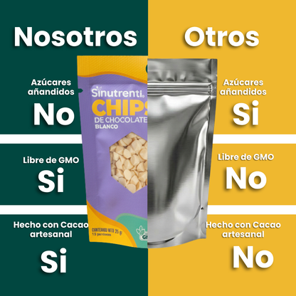 Chips de Chocolate Blanco 25gr