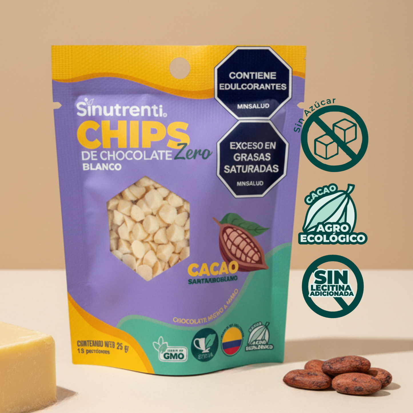 Chips de Chocolate Blanco 25gr