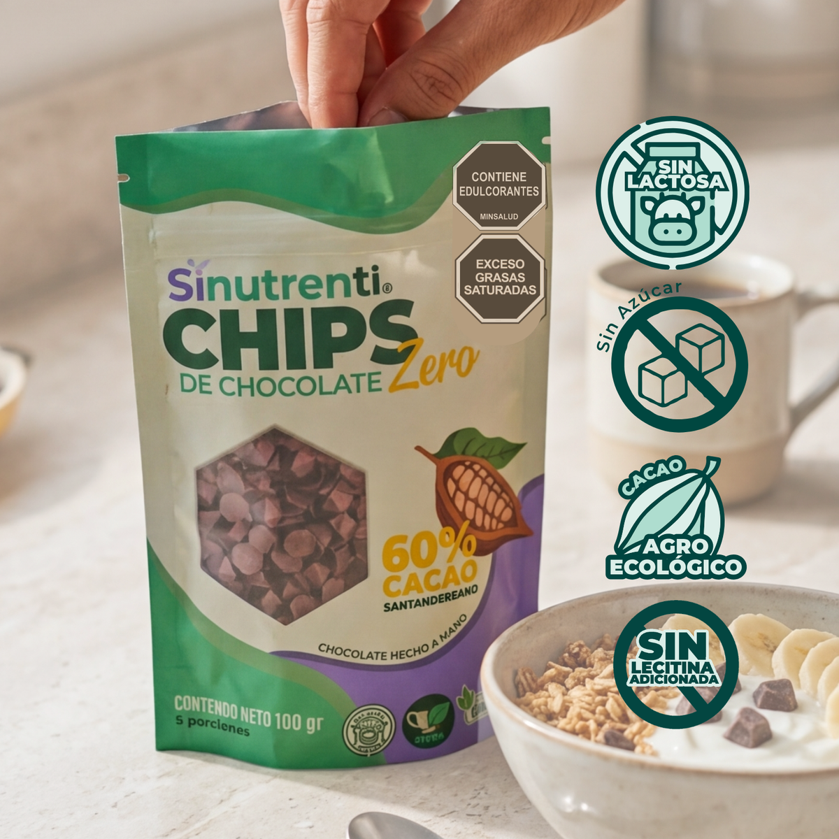 Chips de Chocolate al 60% 100gr