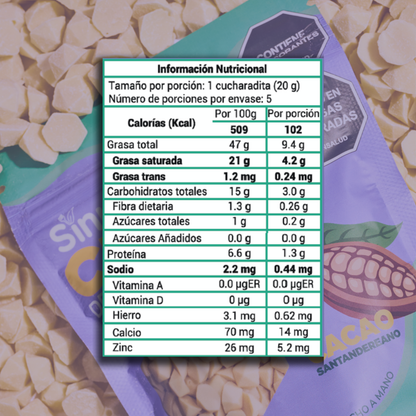 Chips de Chocolate Blanco 100gr