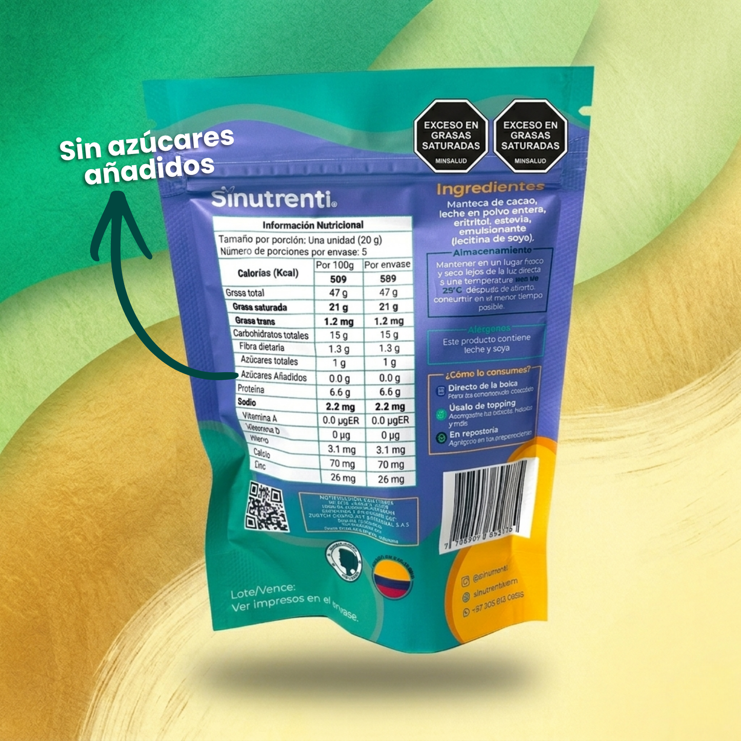 Chips de Chocolate Blanco 100gr