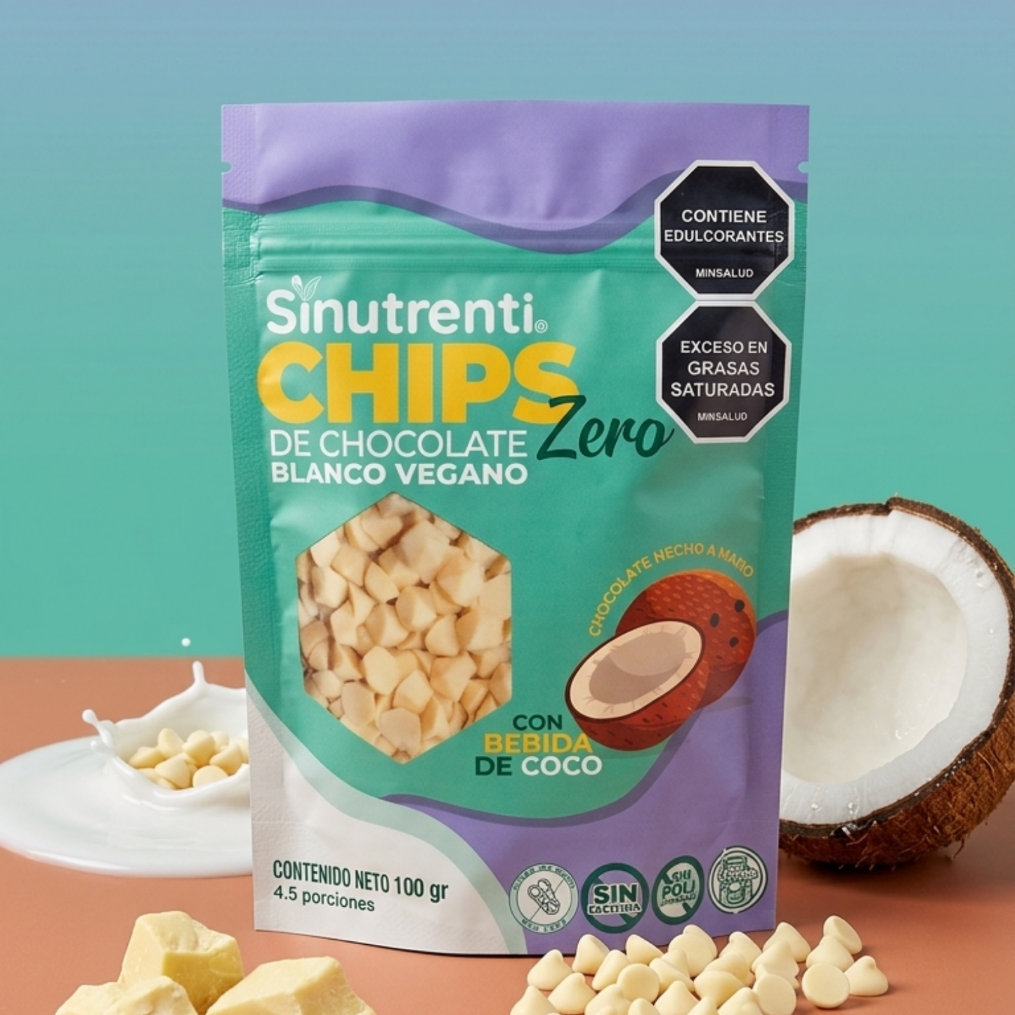 Chips de Chocolate Blanco Vegano 100gr