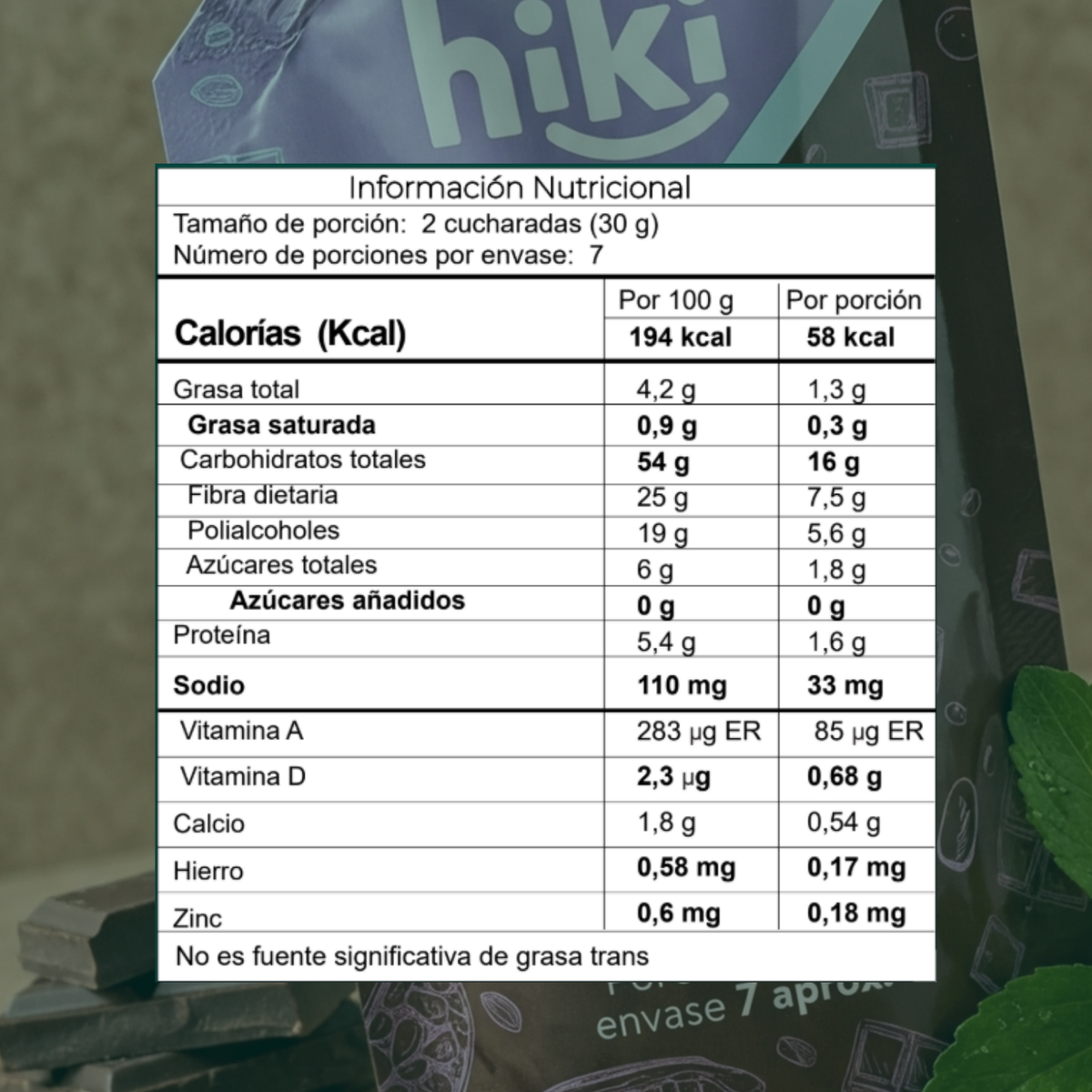 Salsa de chocolate hiki