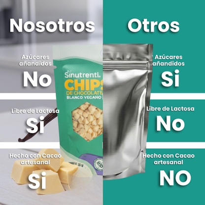Chips de Chocolate Blanco Vegano 25gr